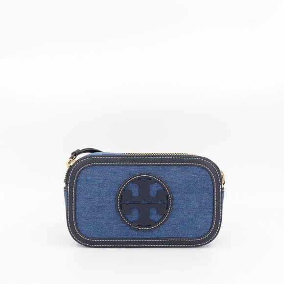 Tory Burch Miller Denim Mini Crossbody Bag Denim Multi OS - Picture 5 of 16